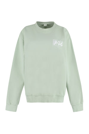 Cotton crew-neck sweatshirt-0